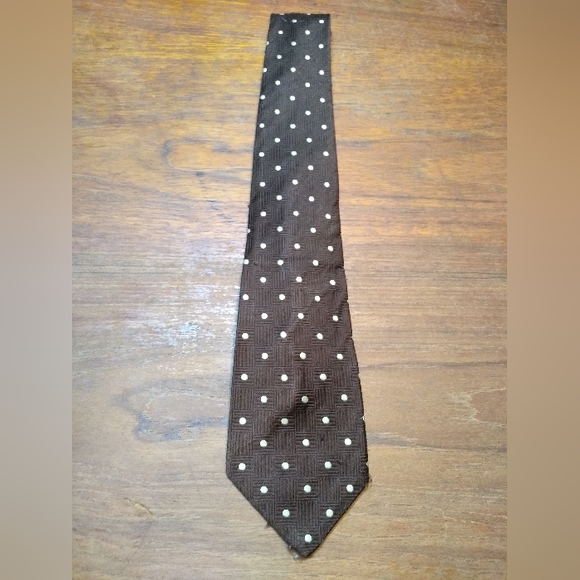 Arthur Frederick Other - Vintage Arthur Frederick Tie, Brown with White Polka Dots, Fun!